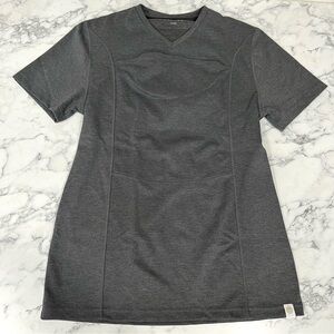 LALABU Baby Wearing carrier holder Dad V Neck T shirt Gray unisex size large